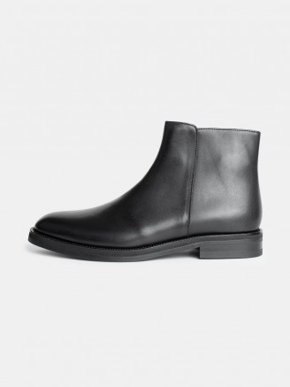 60034 BK HALF ZIP UP BOOTS