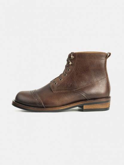 60044 BR CAP TOE BOOTS