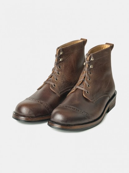 60044 BR CAP TOE BOOTS