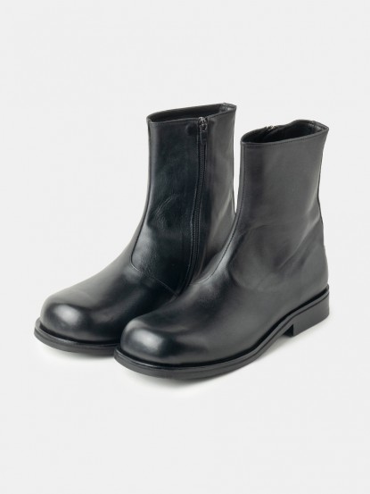 60065 BK ZIP UP BOOTS